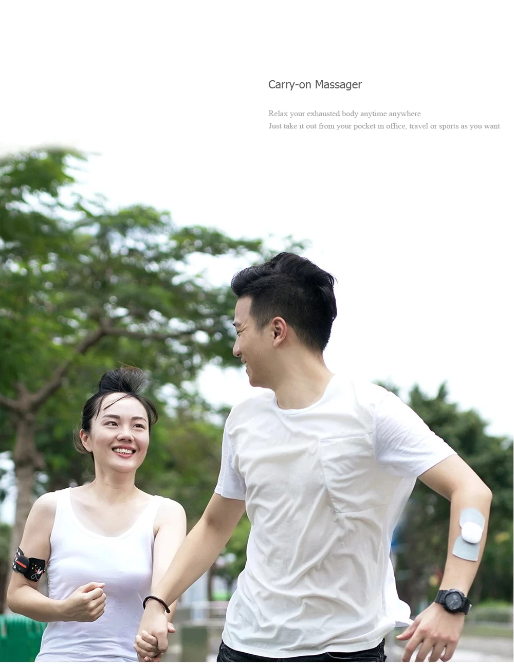 Xiaomi Mijia LF Портативный электрический стимулятор полное расслабление тела мышечная терапия волшебные наклейки-массажеры для офисного работника