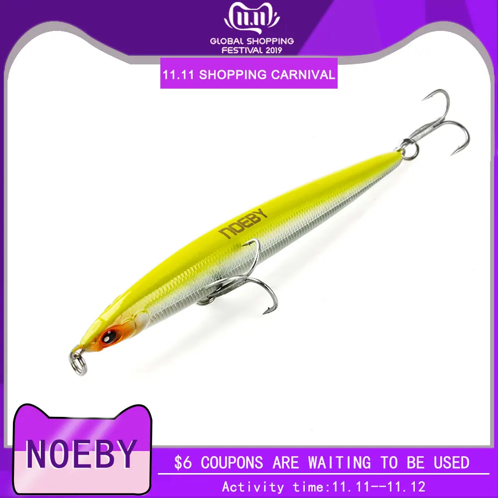 NOEBY приманка для рыбалки карандаш NBL9126 тонущий stickbait Блюз длинный литье Рыбная
