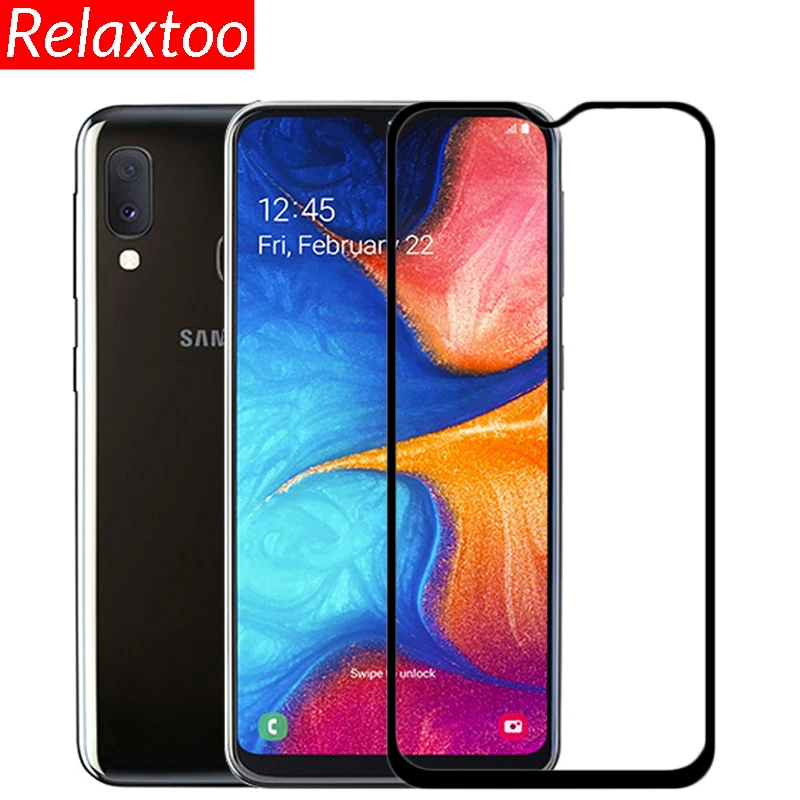 

Full Glue Samsun A20 Glass For Samsung Galaxy A20 Tempered Glass on For Samsang Galax A10 A 20 A205F Screen Protector Phone Film