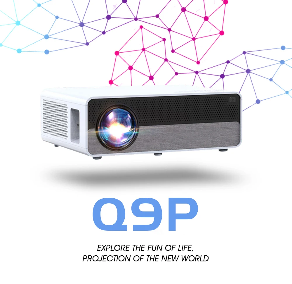 Проектор ALSTON Q9P Full HD 1080P 4K 5500 лм кинотеатр проектор Android Wi Fi Bluetooth hdmi VGA AV USB с