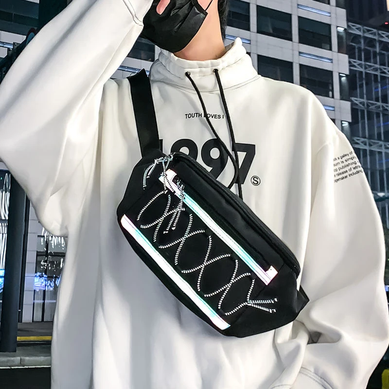 Женская поясная сумка Уличная светоотражающие дорожные нагрудные сумки унисекс