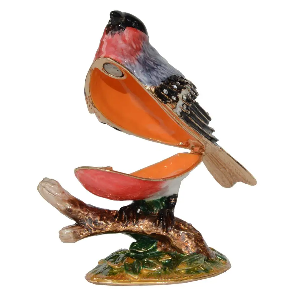 Mini Storage Boxes Bullfinch Bird Trinket Box