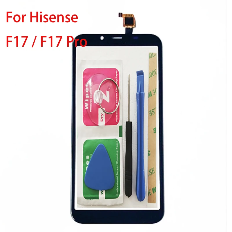 

BINYEAE New Touch Screen For Hisense F17 / F17 Pro Digitizer Touch Panel Glass Lens Sensor Free Tools+Adhesive