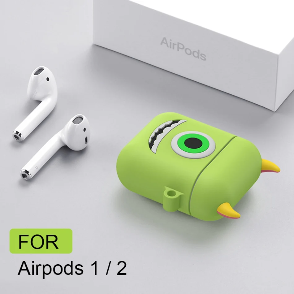 Силиконовый стежок мультяшный чехол для Apple Air pods милый чехол для наушников 3D чехол для наушников Аксессуары милый чехол airpod