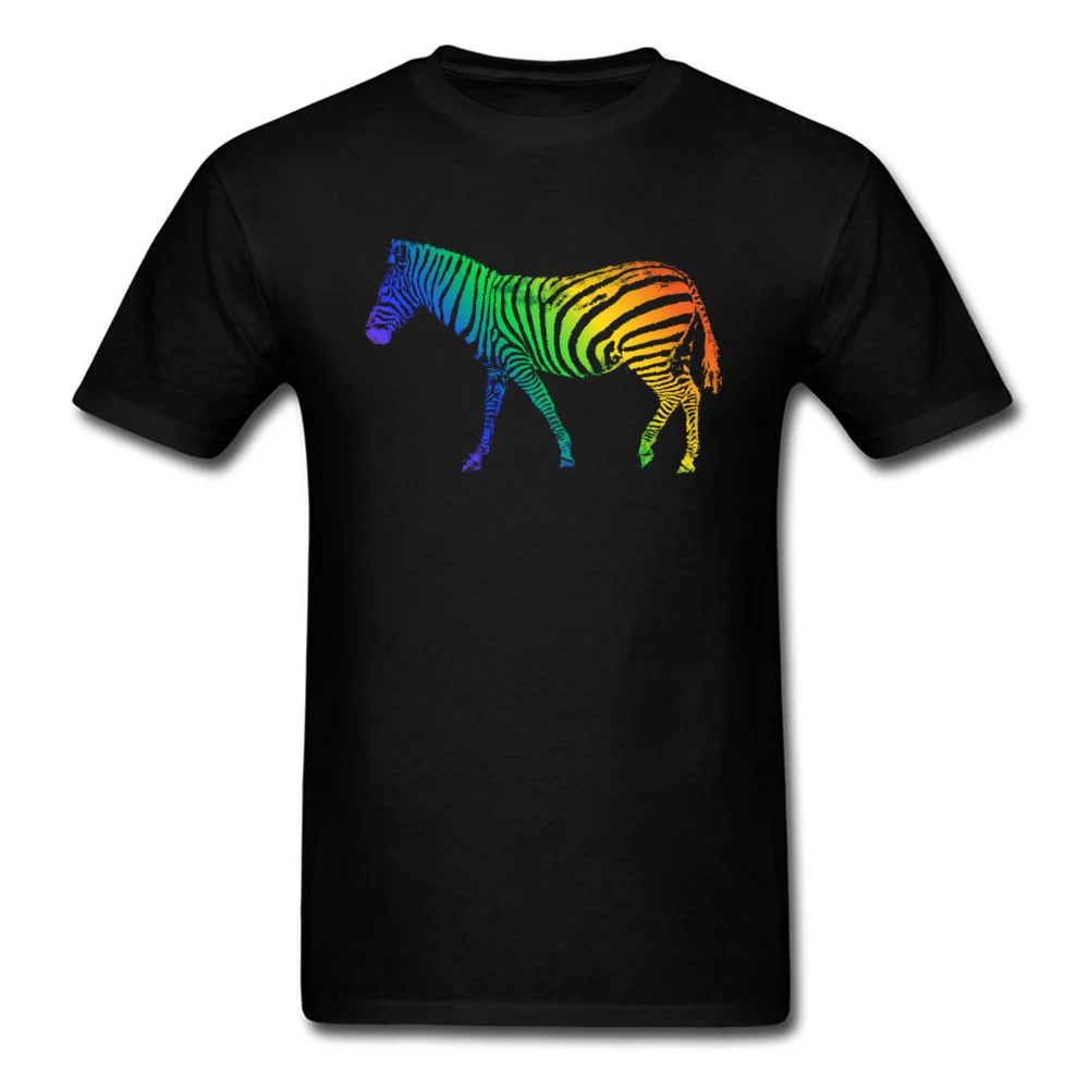 

Free Ship Funky Man T Shirt O Neck Short Sleeve Pure Cotton Casual Tops & Tees Colorful Horse Animal Top T-Shirts Top Quality