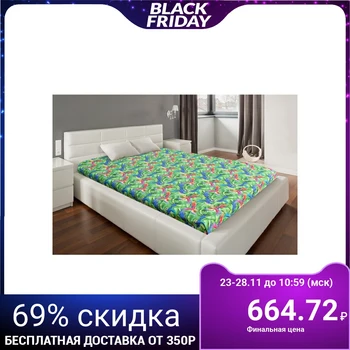 

Bed sheet Ethel 150x220 cm "Parrots" poplin, 125 g / m²