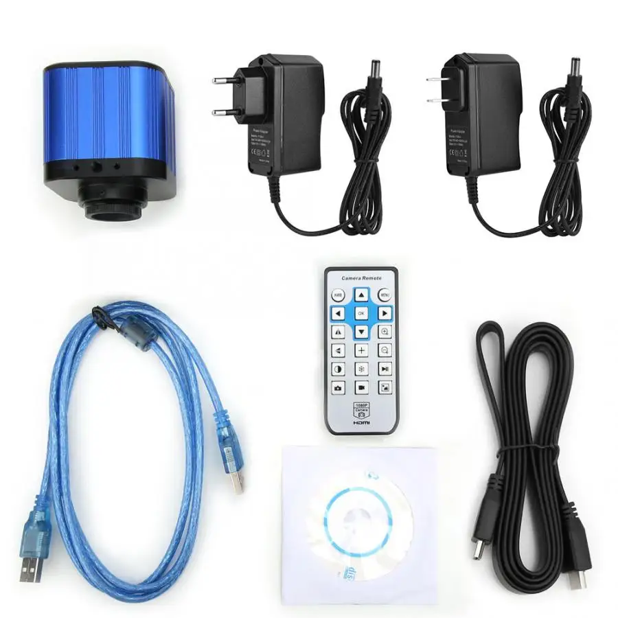 

Microscope Camera 4k HDMI USB Digital Electric Industrial Microscope Camera with Remote Control 100-240V