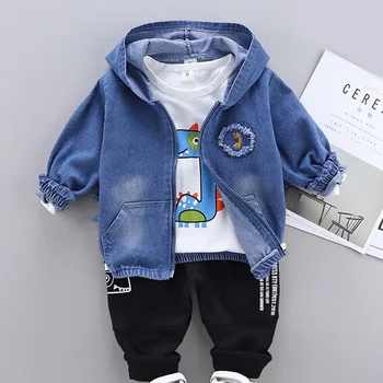 

Boys Clothing Sets 2020 New Baby Boy Outfits Cute Cool Costumes Suit 1 4Y Autumn Toddler Boys Cartoon Casual Clothes