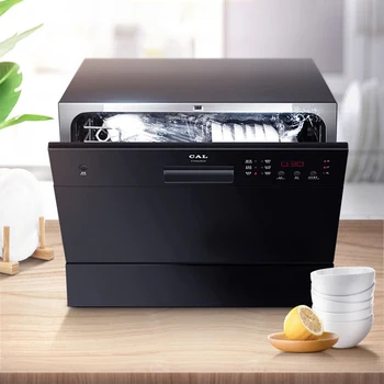 Cheap Dishwasher 061H Automatic Household Disinfection And Drying 6 Sets Of Embedded Desktop Dual-purpose Dishwasher