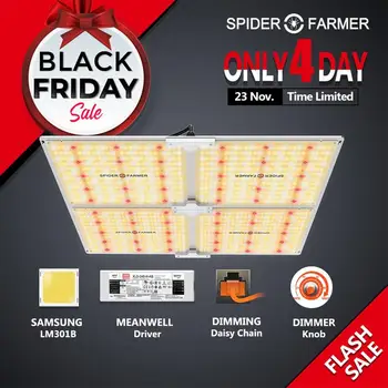 

Spider Farmer SF 4000W LED Grow Light 450W Samsung LM301B Diodes Dimmable Phytolamp Full Spectrum Quantum Board for Indoor Plant