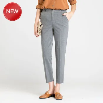 

Autumn Winter Middl Aged Women Warm Velvet Elastic Waist Casual Straight Pants Female Trousers Plus Size Clothing