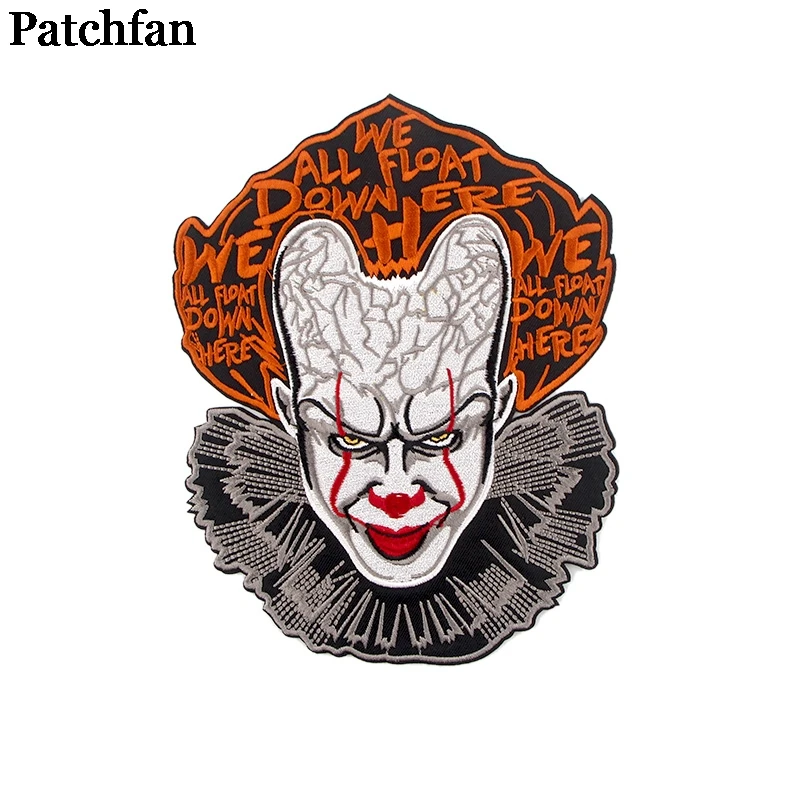 Patchfan Stephen King's IT аппликационные заплатки Сделай Сам Железный На para джинсовая сумка рубашка одежда наклейки в стиле панк вышитые значки A2337