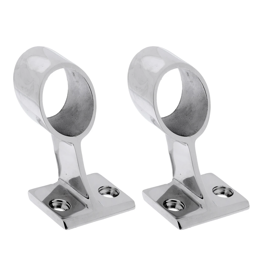 2xMarine 316 Stainless Steel Boat Hand Rail Center Stanchion For Pipe 1 2xMarine 316 Stainless Steel Boat Hand Rail Center Stanchion For Pipe 1