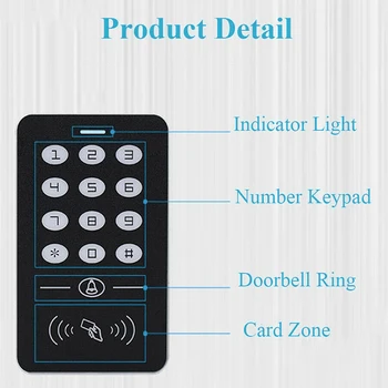 

Safety Card Reader RFID Electric Door Control Keypad Entrance Protective cover