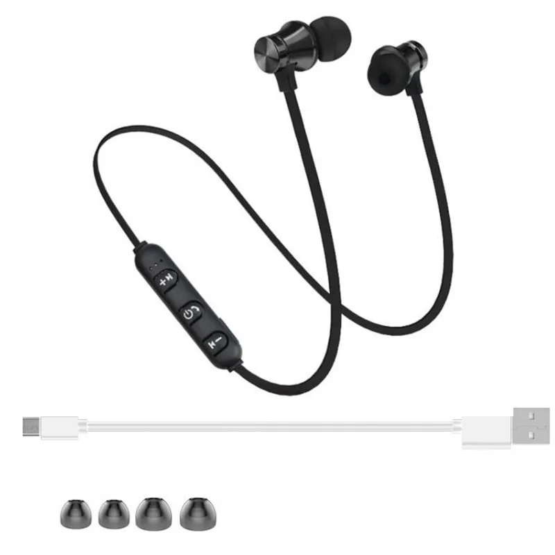 Bluetooth беспроводные наушники спортивные беговые стерео магнитные гарнитура с