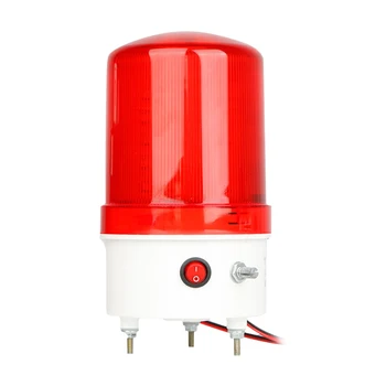 

Radar Sensor Loud Sound Light Alarm LED Flash Emergency Alert 24V 110db Strobe Anti Theft Industrial Waterproof Warehouse