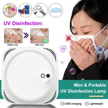 

Portable Mini UV Germicidal Disinfection Lamp USB Home Travel Handheld Lamp Ultraviolet Sterilizer Bacterial Kill Mite Lamp