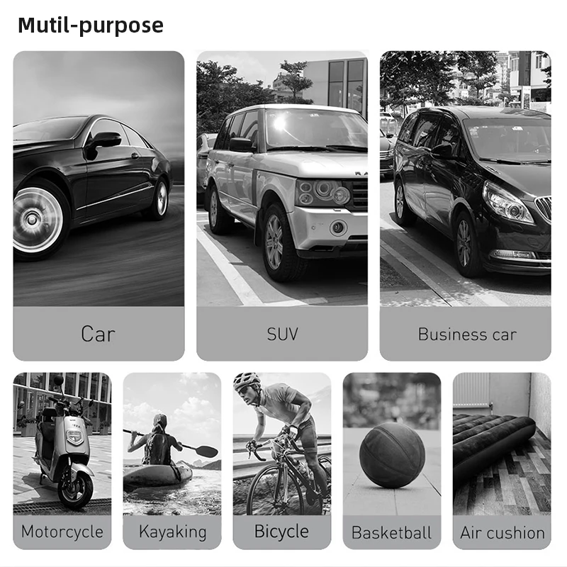 Baseus автомобильный воздушный компрессор Портативный электрический насос Мини