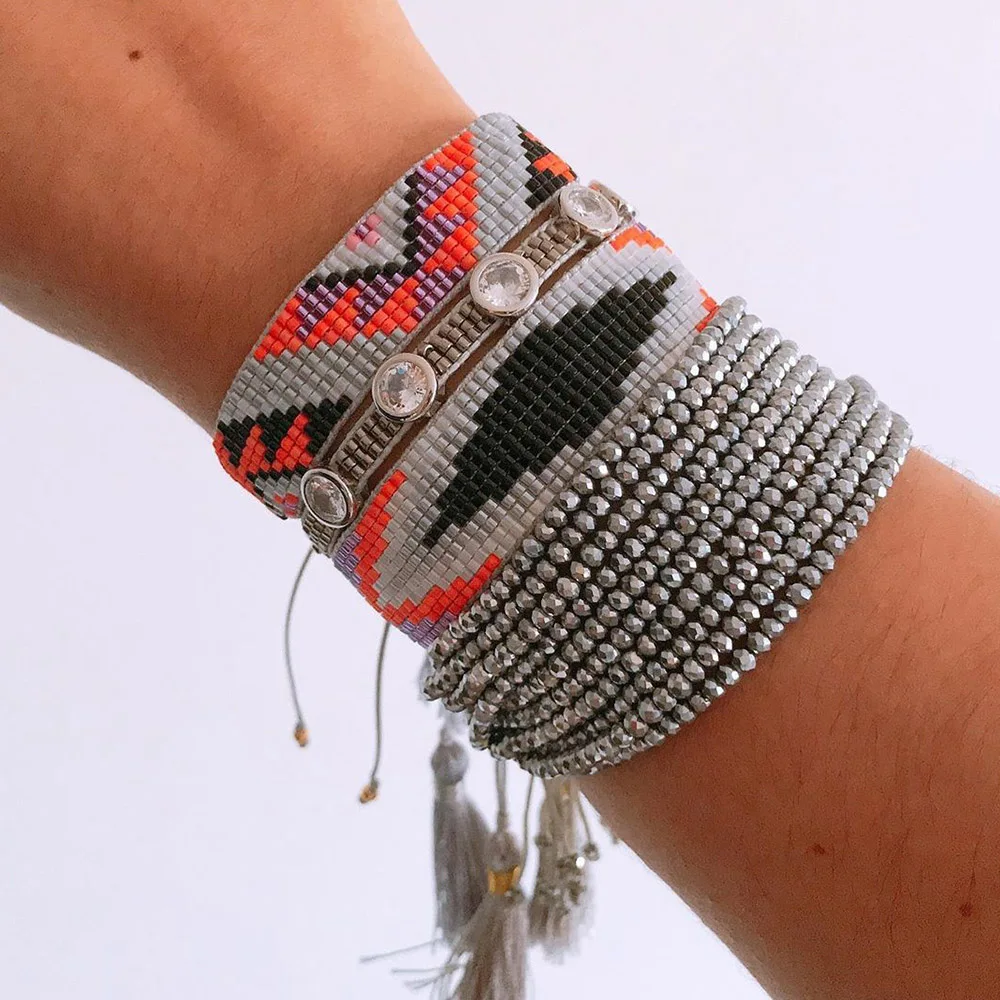 

Go2boho Miyuki Bracelets Crystal Beads Bracelet For Femme Mexican Jewelry Gift Trendy Jewellery 2021 Multilayer Tassel Pulsera
