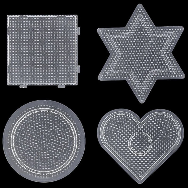 Hama Beads Pegboard Template Board Educational DIY Making Material 4pcs/set beads toys
