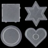 4pcs/set 2.6mm Mini Hama Beads Pegboard Template Board Educational DIY Making Material Board Perer/Fuse Beads 1