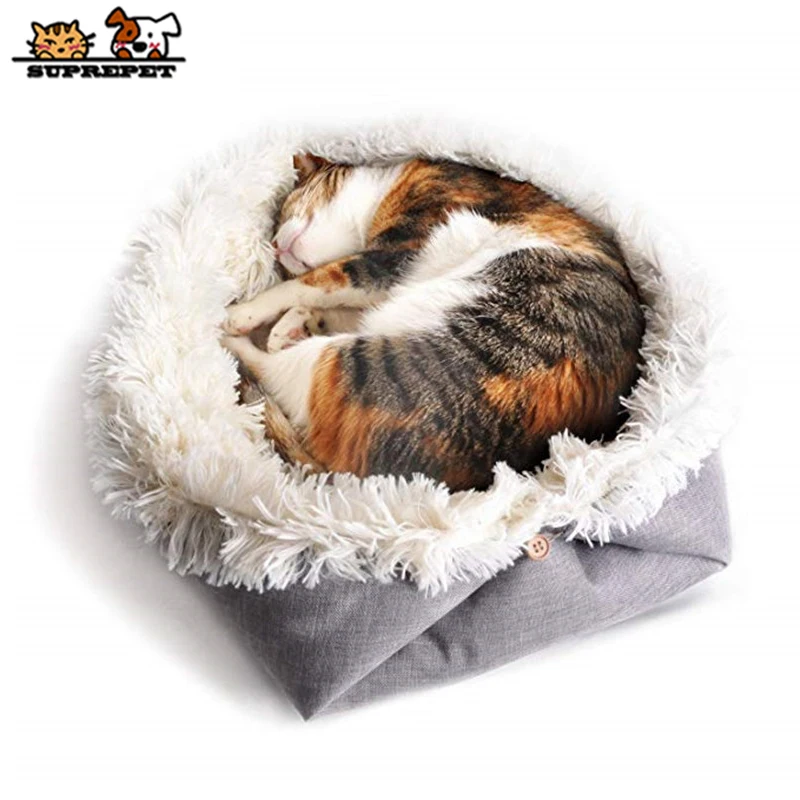 SUPREPET кровать для питомца собаки кошки маленького котенка теплый флисовый мягкий