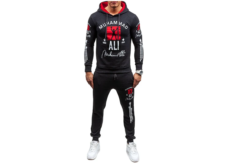 AliExpress г., весна-осень, стиль, Европейский и американский стиль, мужской свитер с капюшоном, спортивные штаны, комплект Ouma, мужская одежда