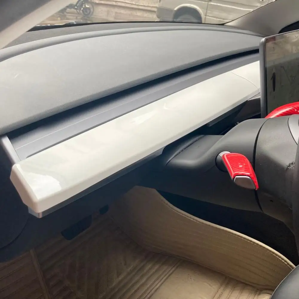 Subject жемчужно белые декоративные аксессуары для Tesla Model 3 Центральная панель