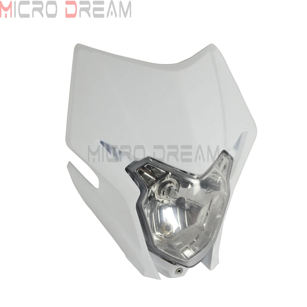 Enduro MX Dirt Bike Мотокросс 12 В светодиодный передний налобный фонарь для внедорожников Supermoto белый головной свет для Honda CRF 150L 250L 450 250 125