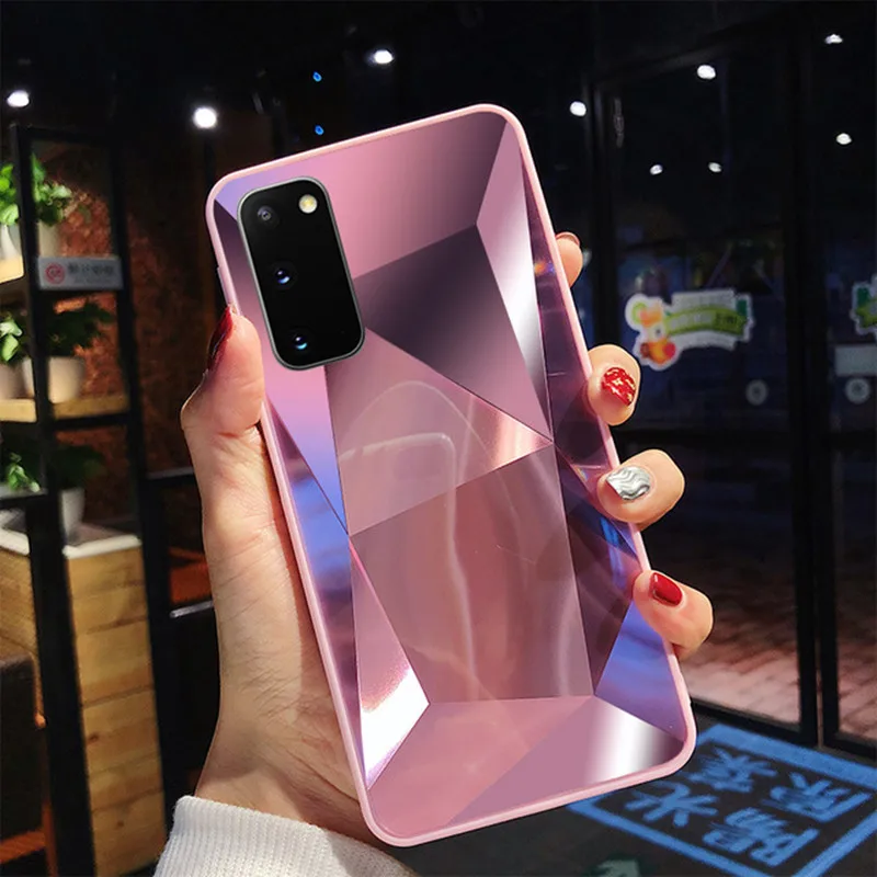 Зеркальный чехол для Samsung Galaxy A12 S20 FE Note 10 20 Plus Ultra A70 A50 A40 s A20 A10 A51 A71 M21 A21 A21S A31 A41 |