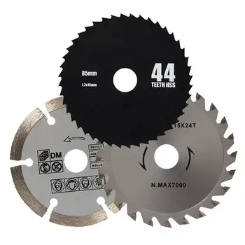 

3Pcs 5.5cm Mini Circular Saw Blade Round Grinding Discs Woodworking DIY Tool HSS Saw Blade Cutter Power Tool Wood Cutting Disc