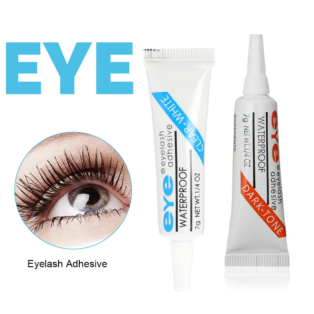 

1PC False Eyelashes Makeup Adhesive False Eyelash Glue Clear-white Dark-black Waterproof Eye Lash Cosmetic Tools TSLM2