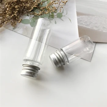 

10/20ML Empty Ja Glass Sample Bottle With Aluminium Cap Small Shampoo Makeup Refillable Bottlesr Cosmetic Containers For Travel