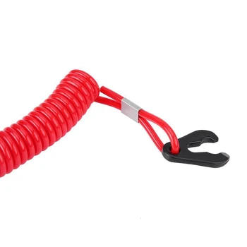 

Motor Engine Switch Lanyard Outboard Safety Key Red Plastic Waterproof