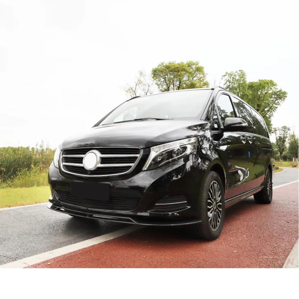 Передний бампер автомобиля Спойлер протектор для Mercedes Benz V класс W447- углеродное волокно передний диффузор для губ