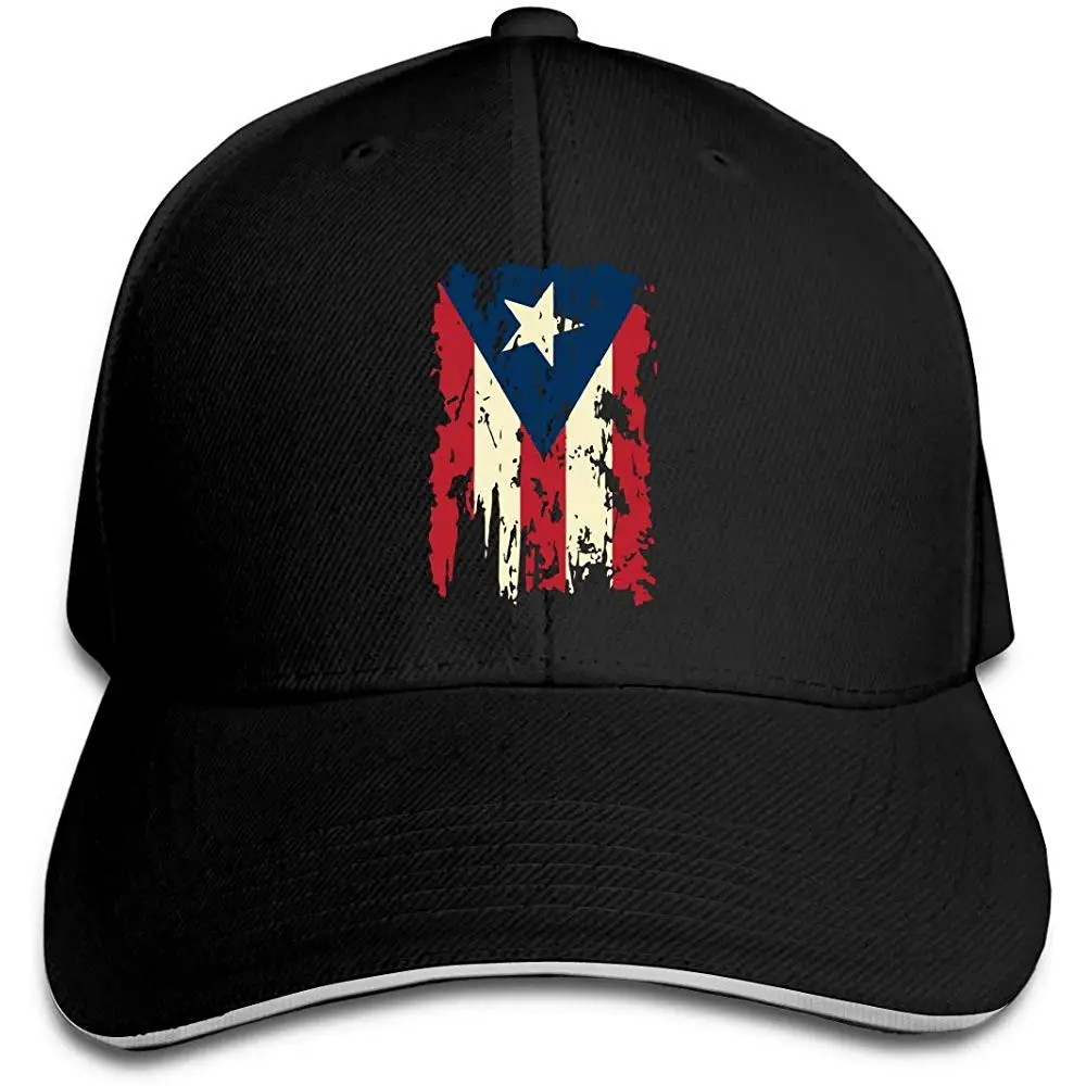 Винтаж Пуэрто-Рико Флаг Для мужчин Wo Для мужчин s шляпа от солнца Бейсбол Кепки