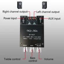 Digitale TPA3116D2 Bluetooth 5.0 Subwoofer Bordo Amplificatore 2.0 Canali Audio di Potenza Stereo Amplifier Consiglio 2*50W AMPLIFICATORE per Basso ZK-502T