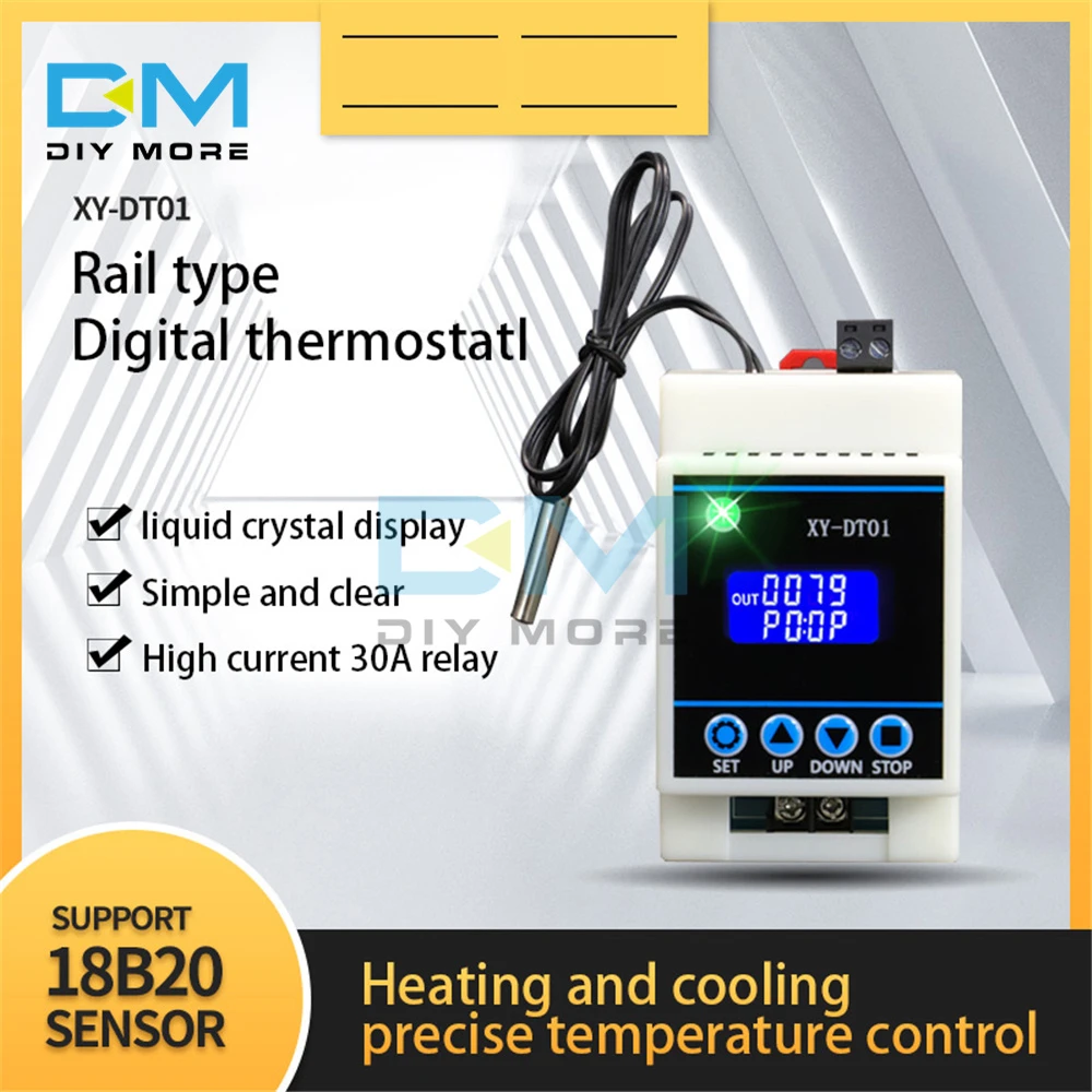 Digital Thermostat Precision LCD Display Temperature Controller Module Good Digital Thermostat Precision LCD Display Temperature Controller Module Good