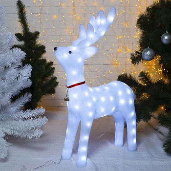 

The figure is acrylic. "Deer head up" 80x21x52 cm, counter. low voltage, 80 LED, 24 V, matt 3613095