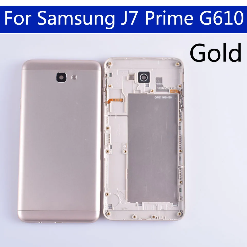 J7Prime для samsung Galaxy J7 Prime G610 G610F On7 корпус крышка батареи задняя крышка чехол задняя дверь шасси оболочка