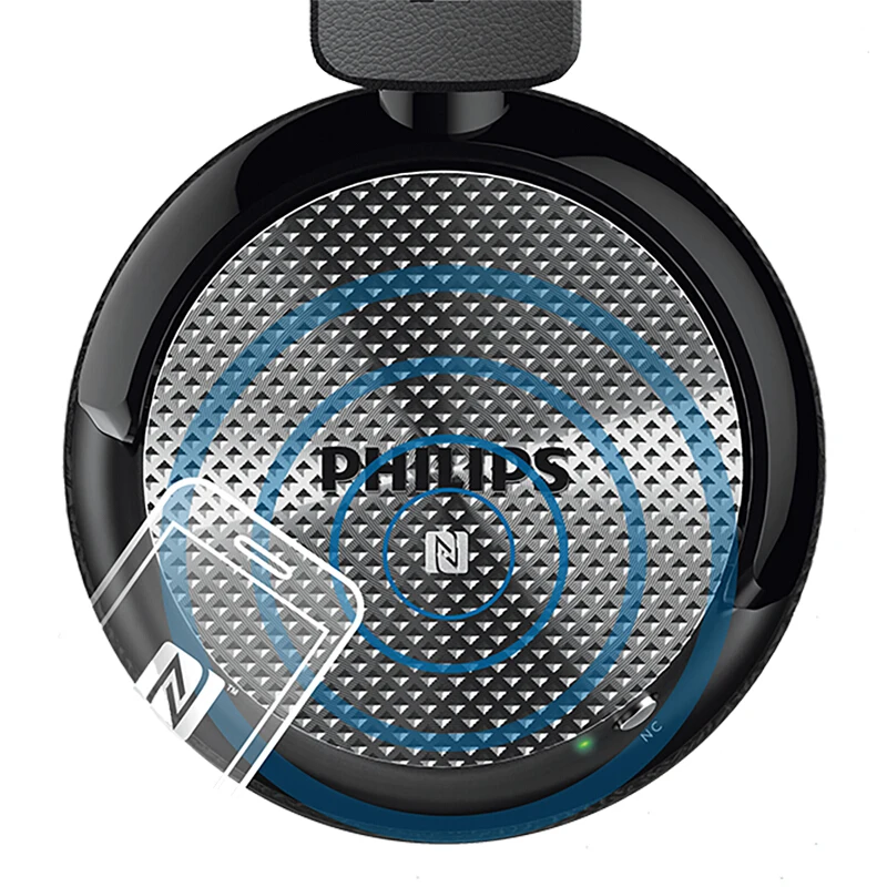 Оригинальные беспроводные bluetooth-наушники Philips SHB8850 с активным шумоподавлением NFC гарнитура с микрофоном для S9 S9 Plus
