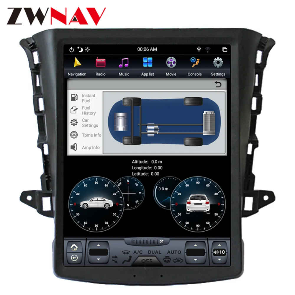 Clearance Tesla style Android 9.0 Car GPS Navigation car No DVD Player For Changan EADO 2016 2017 AutoStereo radio tape recorder head unit 4