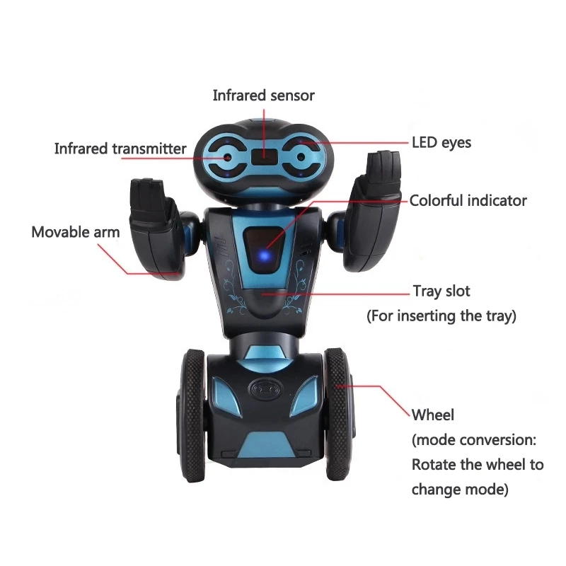 2.4G Remote Control Smart Robot Arm With Delivery Good Singing Dancing Robot Toy For Kid Gifts  All-Round Driving Bounce Robots 5