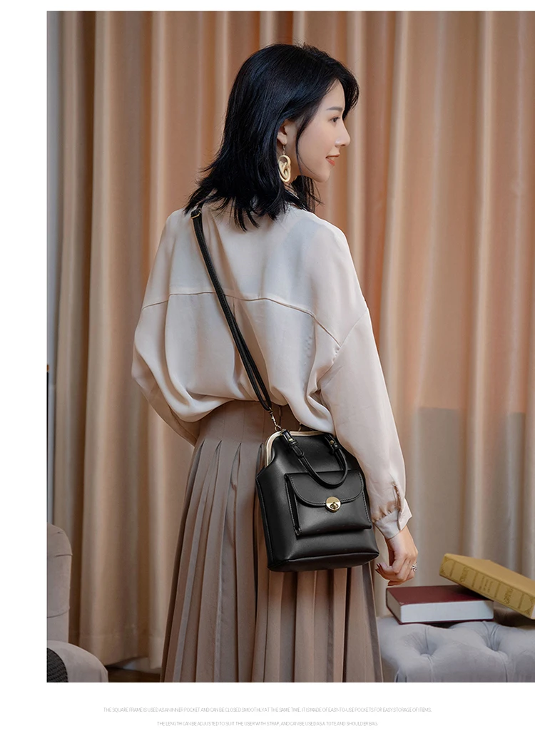 kiss lock shell bag bags pu leather women shoulder crossbody women's handbags (17)