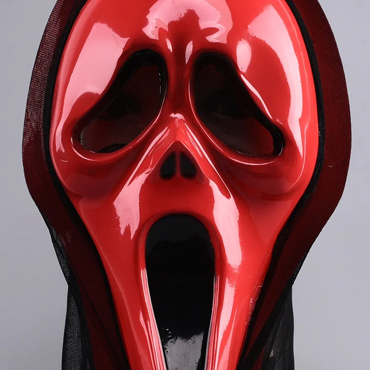 

New Style Halloween Mask PVC Monolithic Color Makeup Ball Children Party Scream Props Supplies