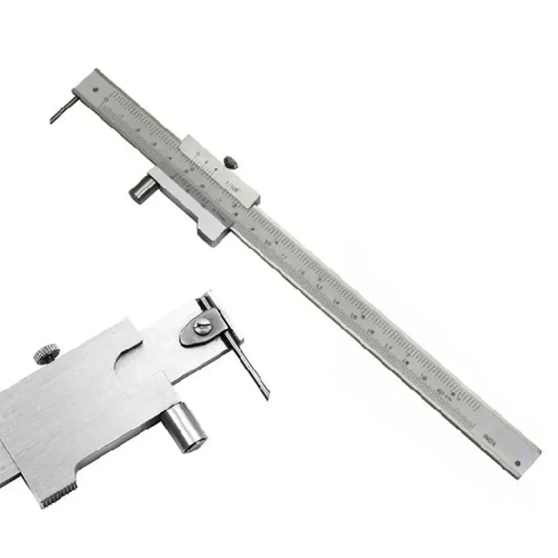 

0-200mm/0.1mm Vernier Caliper with Carbide Scriber Parallel Gauge Measuring Tool