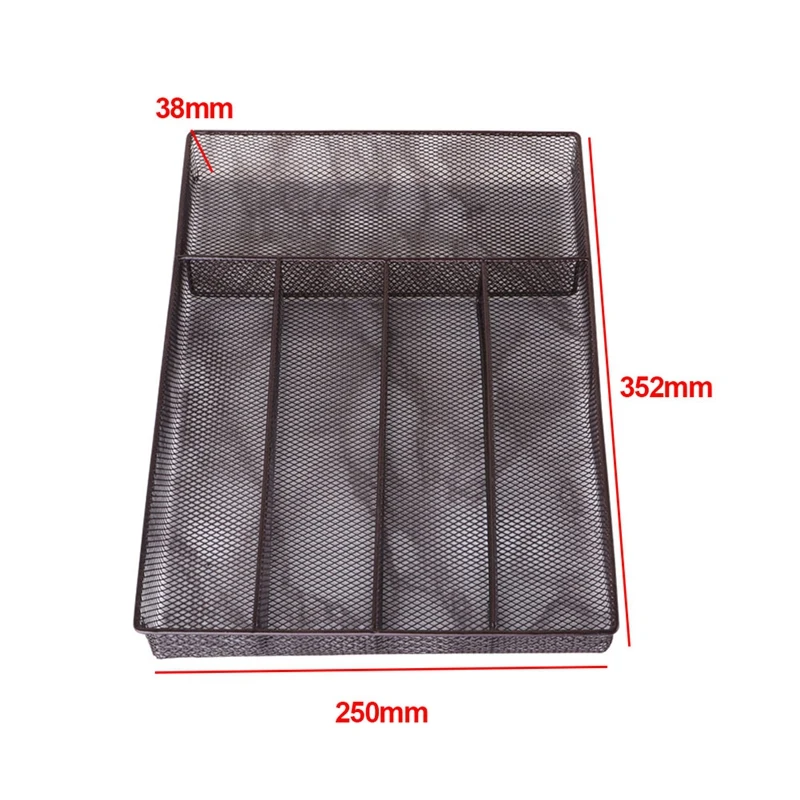 Ложка для хранения 5 решеток домашний плоский ящик Органайзер Железный ...