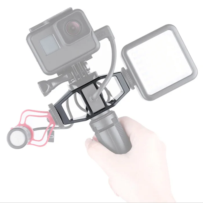 Vlog Кронштейн-адаптер с 1/4 дюйма Винт для вспышки «Холодный башмак держатель для GoPro Hero 7/6 Sjcam GY88
