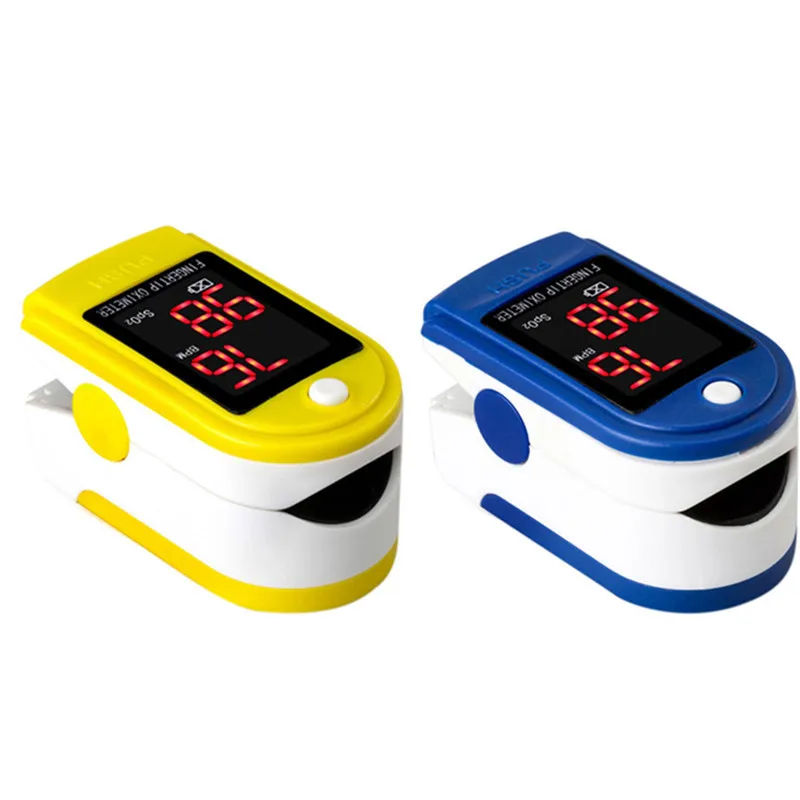 

Blood Oxygen Monitor Pulse Oximeter Fingertip Fitness Tracker Health Care Sports Exercise Monitoring With Digital LED Display