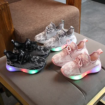 

Children's Led Sneakers New Infant Kids Baby casual Toddler Light Shoes Girls Boys Autumn Fashion Led Luminous Sport Shoes